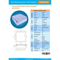 PC ABS Enclosure 400 X 400 X 160 mm IP67