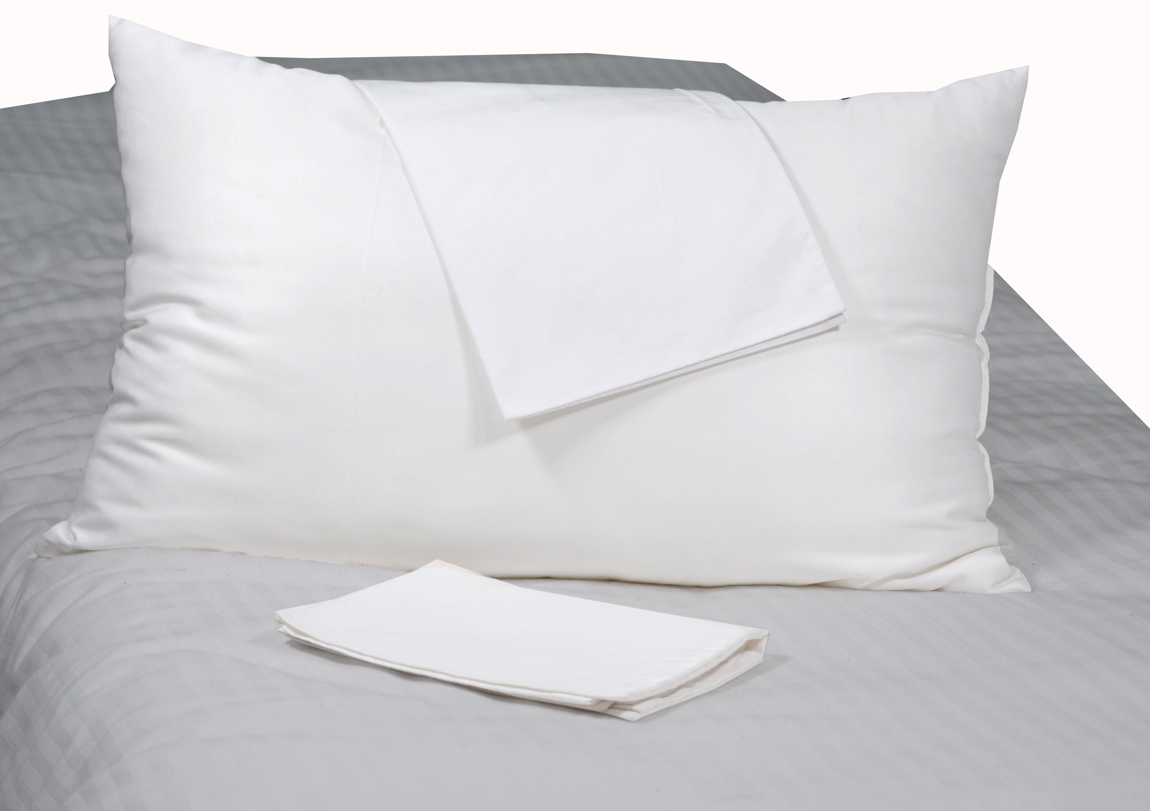 Hotel Conjugated Fibre Pillow - 100% Cotton, 17x27 Inches, White Color | Washable, Medium-firm Support, Retains Shape After Washing