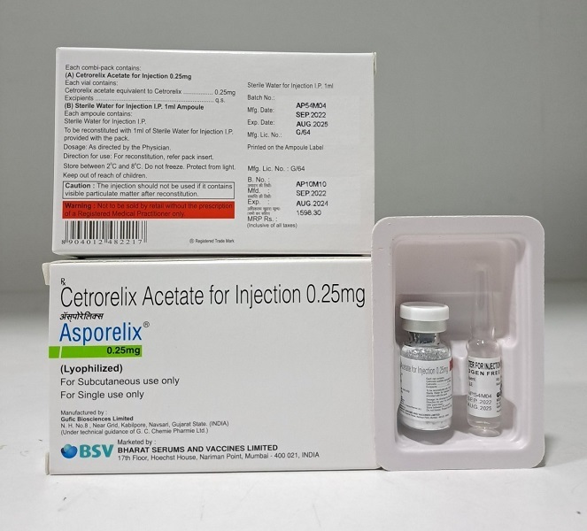 Cetrorelix Acetate 0.25 Mg Injection