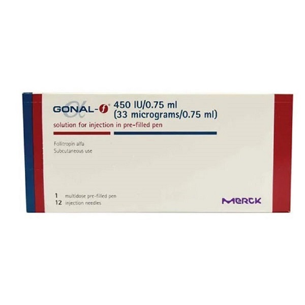 Gonal-f 450 Iu Injection - 450 Iu Concentration | Treats Female Infertility & Male Hypogonadism, Requires Medical Supervision