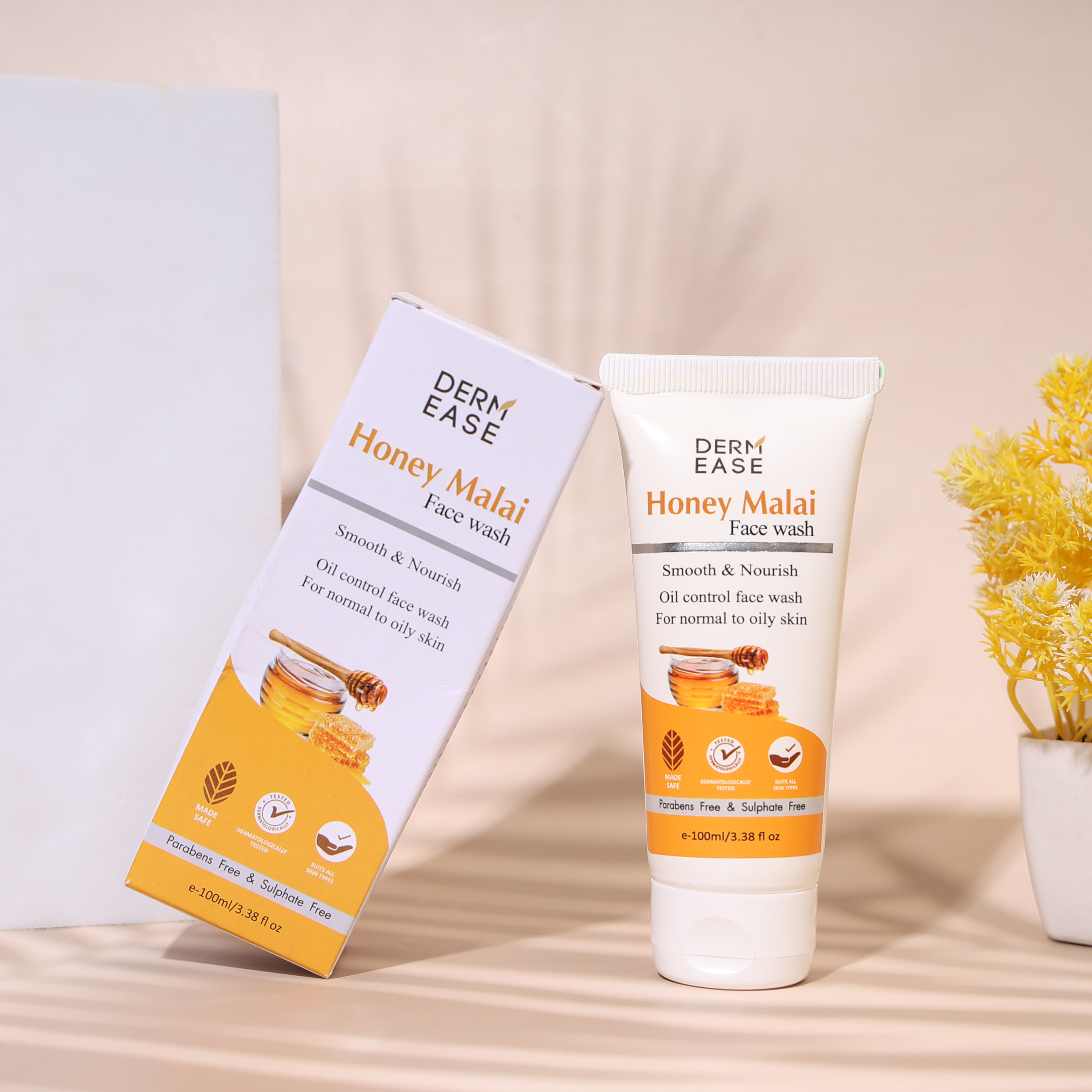 DERM EASE HONEY MALAI FACE WASH