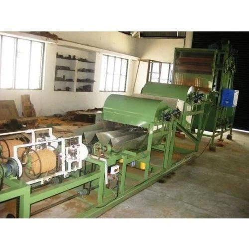 Auto Feeder 2 Ply Coir Rope Making Machine - Color: Green