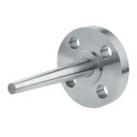 Stainless Steel Flanged Thermowell - 4 Inch Length, 15 Millimeter Diameter, Silver Round Design, Leak-free Butt-weld Connection