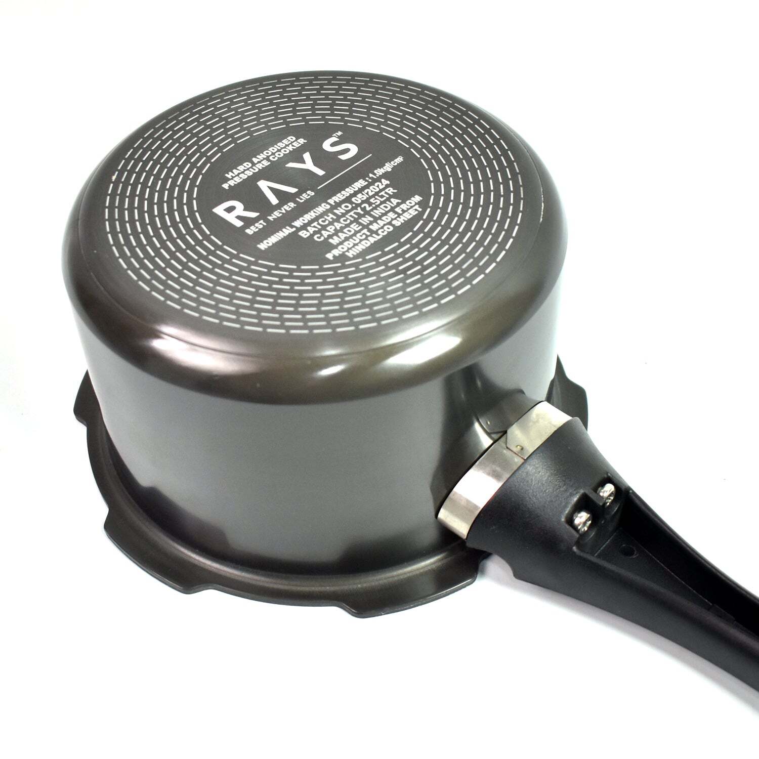 Aluminium Rays Black Beauty Pressure Cookers With Outer Lids