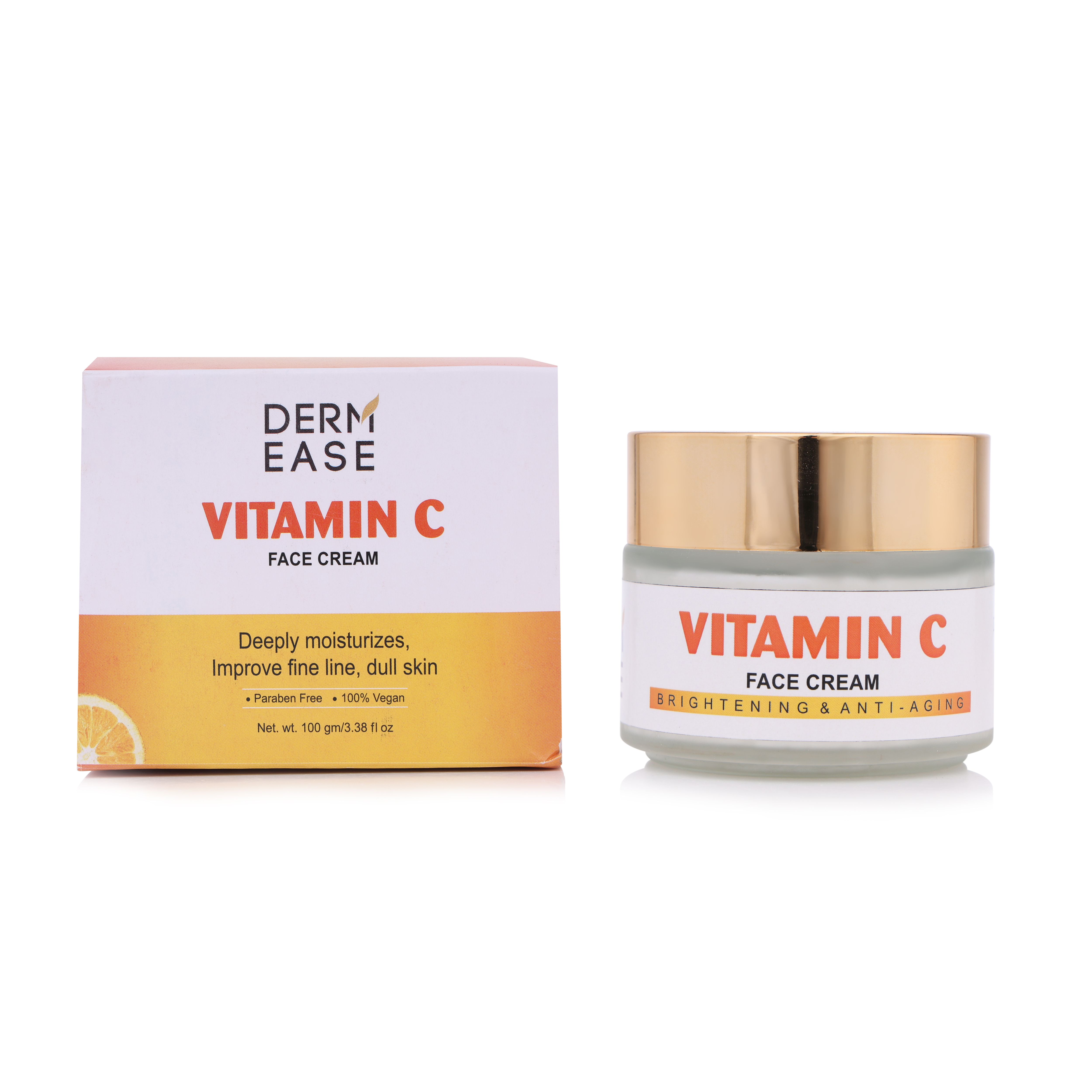 Vitamin C Face Cream - Lightweight Hydrating Formula | Brightening, Anti-aging, Antioxidant Protection For All Skin Types