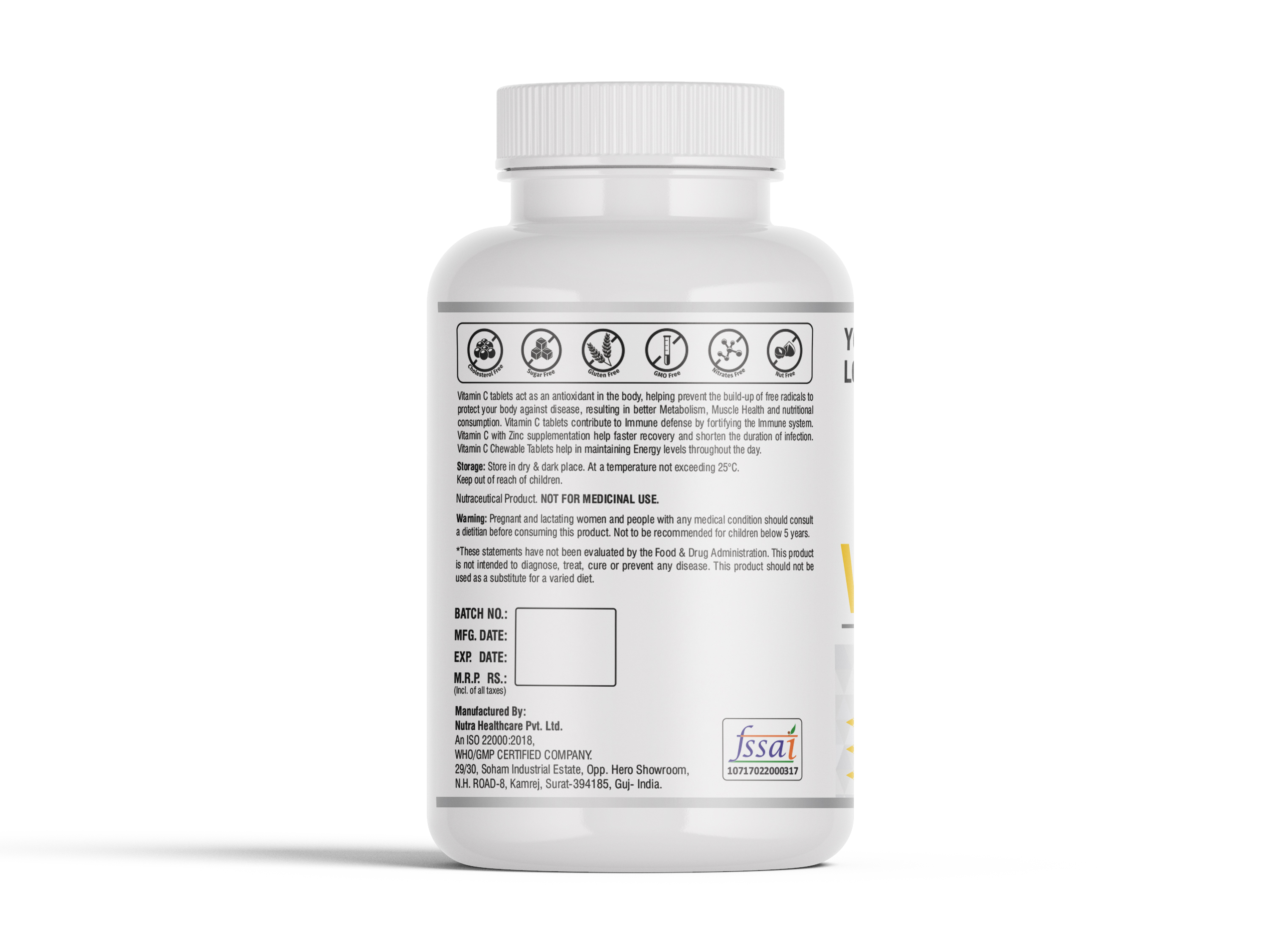 1000 Mg Vitamin C Chewable Tablet General Medicines