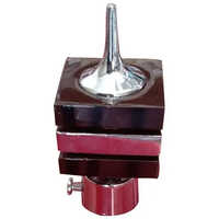 Ss Brown Square Curtain Bracket - Stainless Steel, 4 Inch, Elegant Red Color | Polished Finish For Modern Aesthetic And Versatile Use