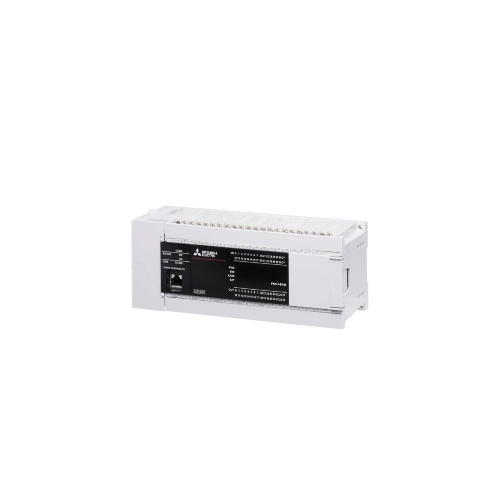 Mitsubishi Fx5u-64mr/es PLC - 100-240V AC, 64K Program Memory