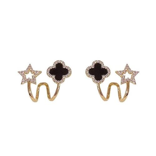 Cherrybox Latest Stylish Crystal Stud Earrings For Women And Girls Design For Party , Wedding And Casual Ware - Decoration Material: Stones