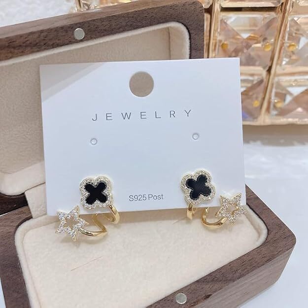 CherryBox Latest Stylish Crystal Stud Earrings for Women and Girls design for party , wedding and casual ware