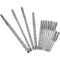 Steel Hammer Drill Bit - Iron Material,  Silver Color | Efficient Metal Drilling Tool With Warranty For Reliable Performance