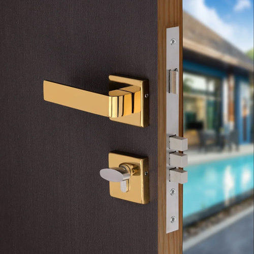 Mortise Door Lock - Color: Brown