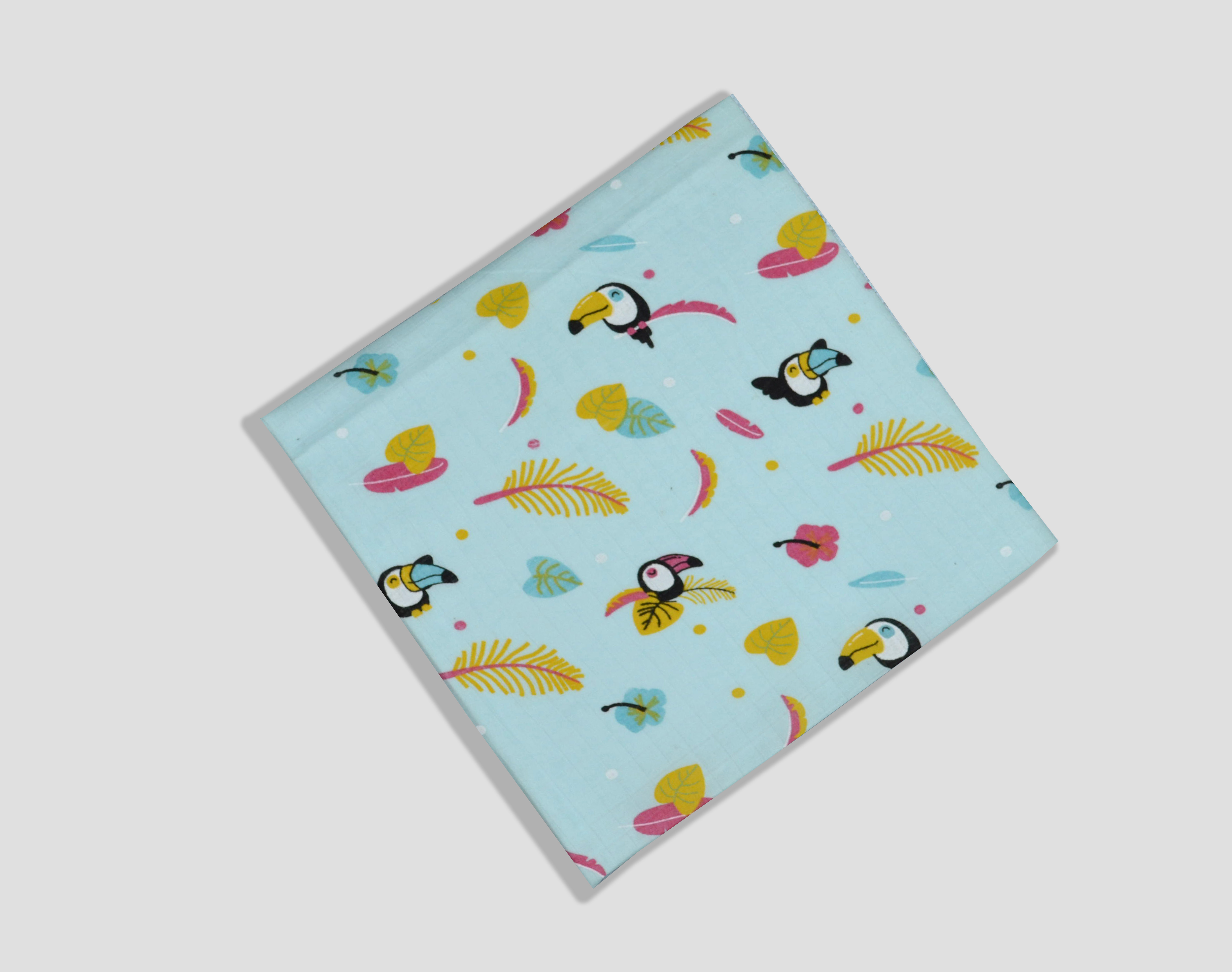 Dyed Print Muslin Fabric - Attributes: Light In Weight