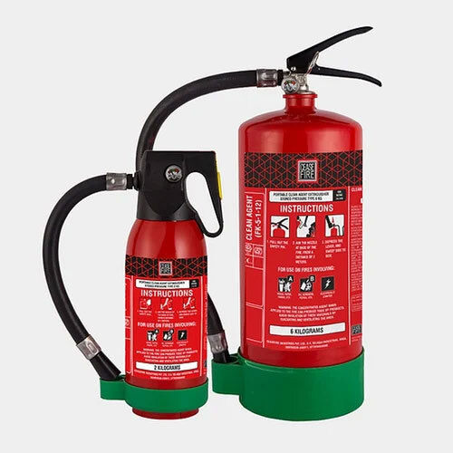 Fluoroketone Clean Agent Based Portable Fire Extinguishers - Color: Red