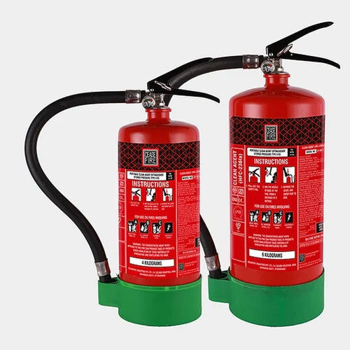 Hfc 236Fa Clean Agent Based Portable Fire Extinguishers - Color: Red