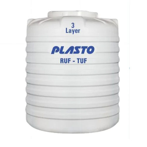 3 Layer Hdpe Water Tank - Color: White