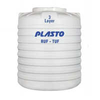 3 Layer Hdpe Water Tank - 5000 Liter Capacity, Durable Uv Resistant White Plastic, Safe For Drinking Water