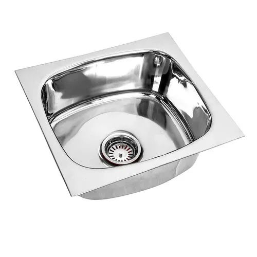 Stainless Steel Single Bowl Kitchen Sink - Size: 18X18 Inch