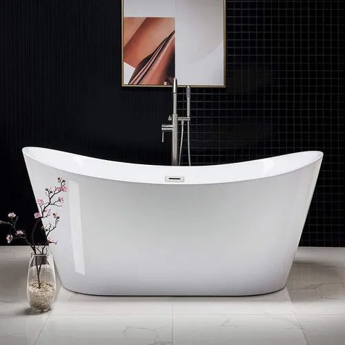 White Ceramic Bathtub - Feature: Durable