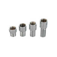 Ss Brass Cp Extension Nipple - Stainless Steel, Oval Section, Polished Surface, Silver Color | Durable And Reliable Plumbing Accessory