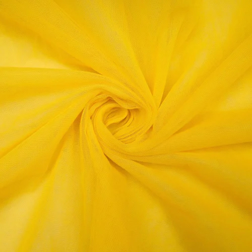 Yellow Net Fabric