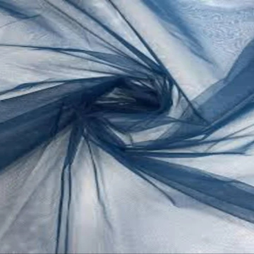 Teal Blue Net Fabric