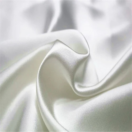 White Zomato Silk Fabric