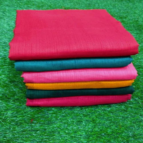 Plain Vichitra Silk Fabric