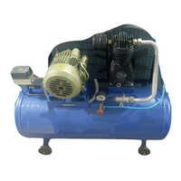 110 Ltr Air Mini Compressor - Mild Steel, 1.5 Hp Electric Motor, Blue | Industrial-grade Durability, 1-year Warranty