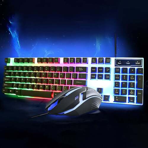 104 Key Colorful Lighting Keyboard Mouse Sets