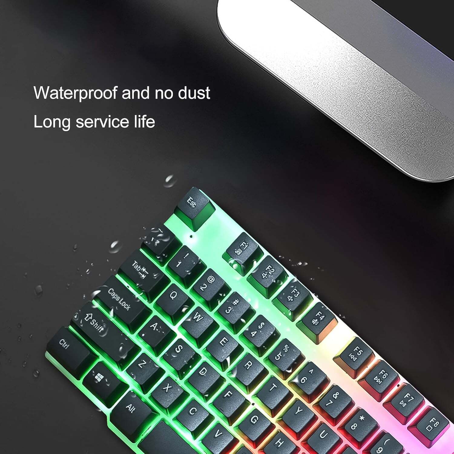 104 Key Colorful Lighting Keyboard Mouse Sets