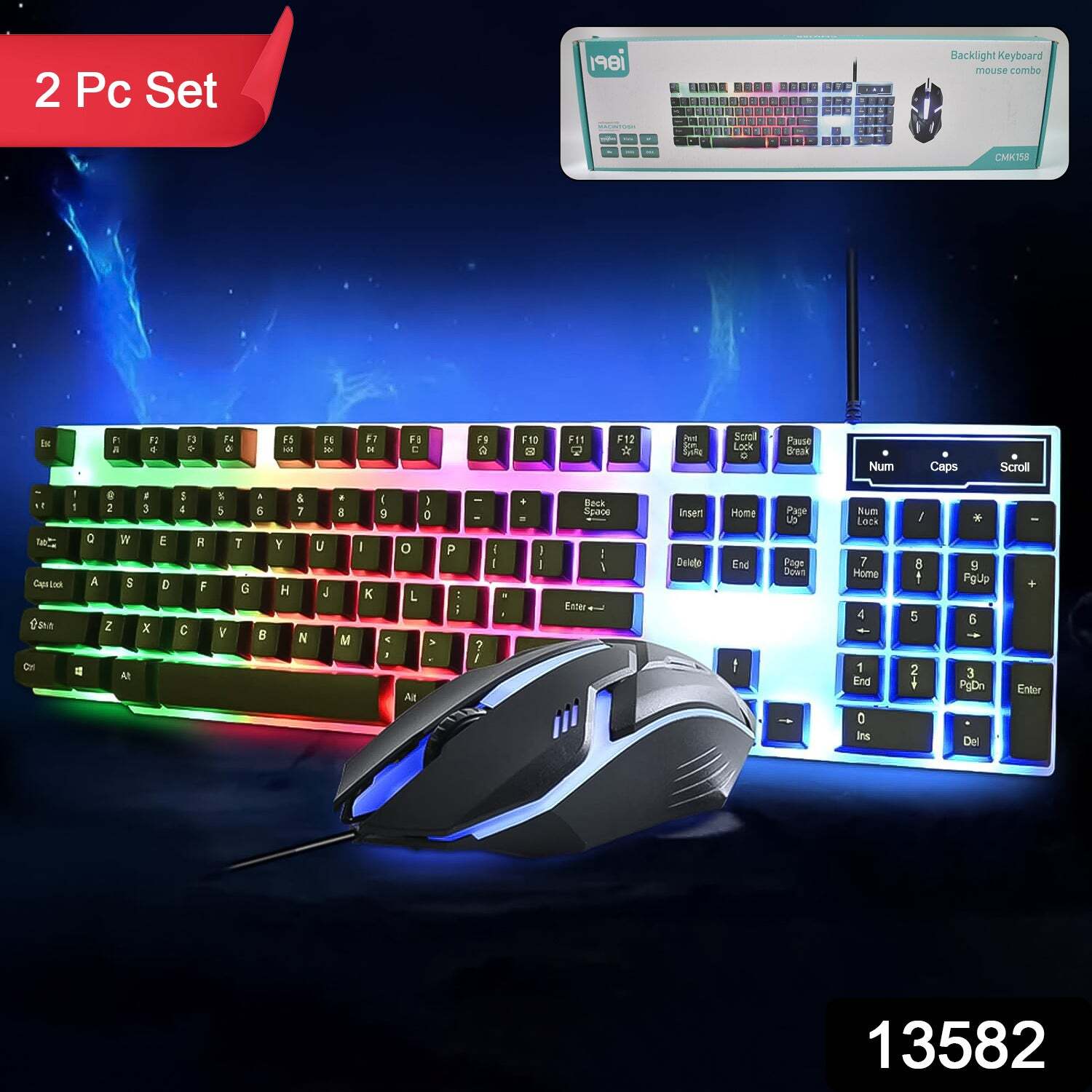 104 Key Colorful Lighting Keyboard Mouse Sets
