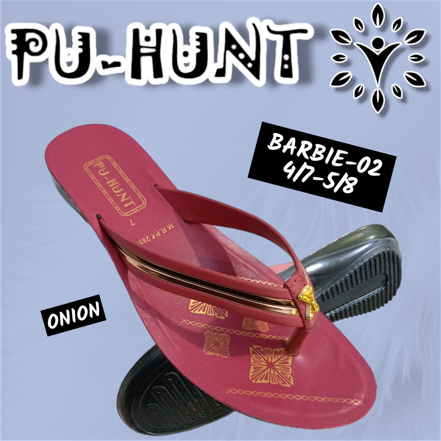 Barbie-02 Slipper - Color: Wine