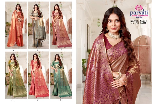 Parvati Multicolor Rapier Silk Saree -25866