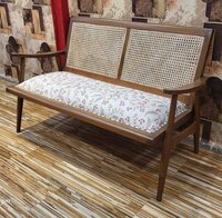 Teakwood Rattan Sofa - Furniture Type: Home Furniture