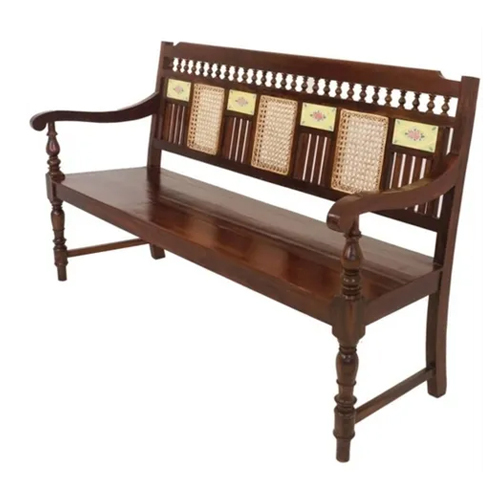 टीकवुड डिज़ाइनर बेंच