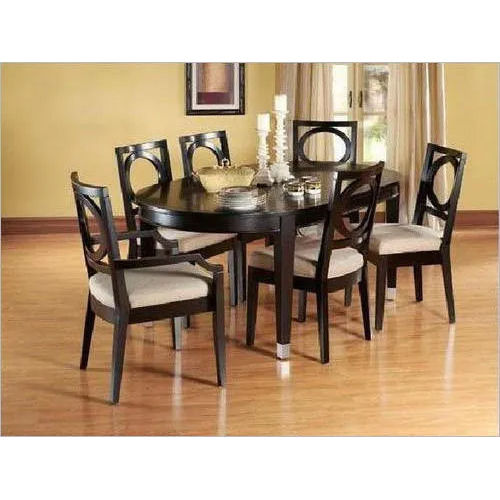 6 Chair Teak Wood Dining Table