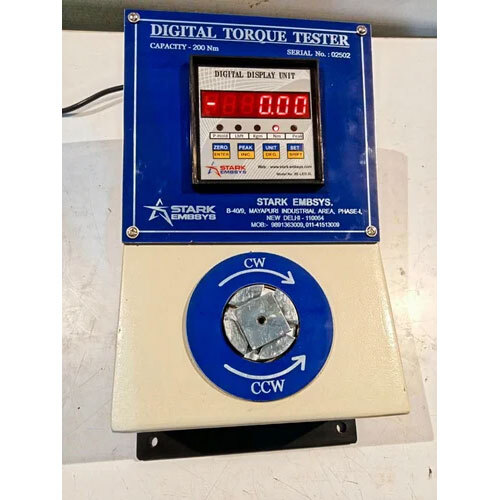 Digital Torque Tester - Alloy Steel, 5 kg Approx Weight | Industrial Usage, 1 Year Warranty