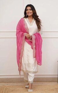 HEAVY FANCY PANT SUIT PAIR WITH DUPATTA SET