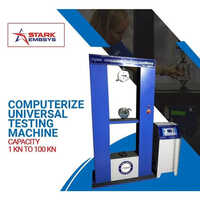 Digital Computerized Tensile Testing Machine - Mild Steel Build, 260v Voltage , Blue Color, Ideal For Industrial Use