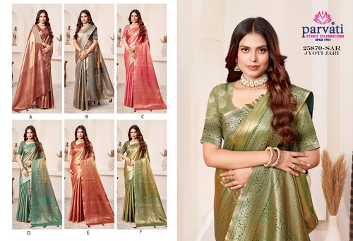 Parvati Multicolor Rapier Silk Saree -25870