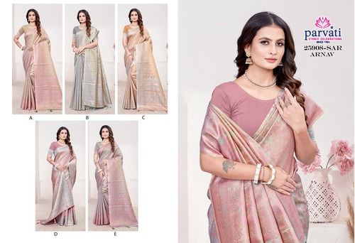 Parvati Multicolor Rapier Silk Saree -25908