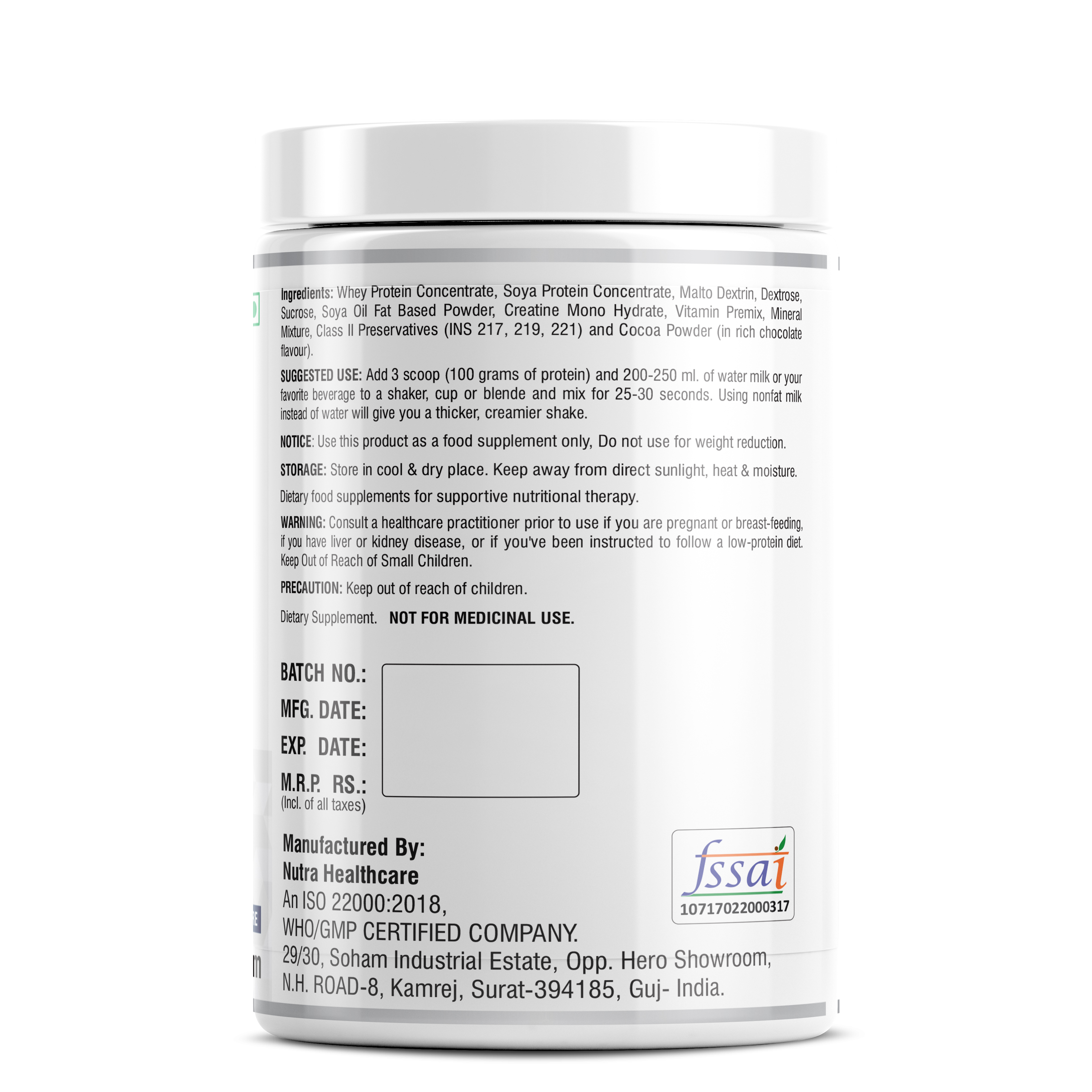 Mass Bulking Protein Powder