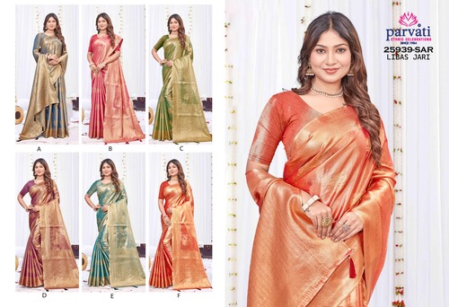 Parvati Multicolor Rapier Silk Saree -25939