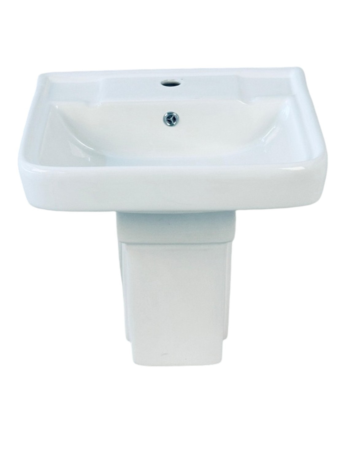 creta wash basin with half pedestal