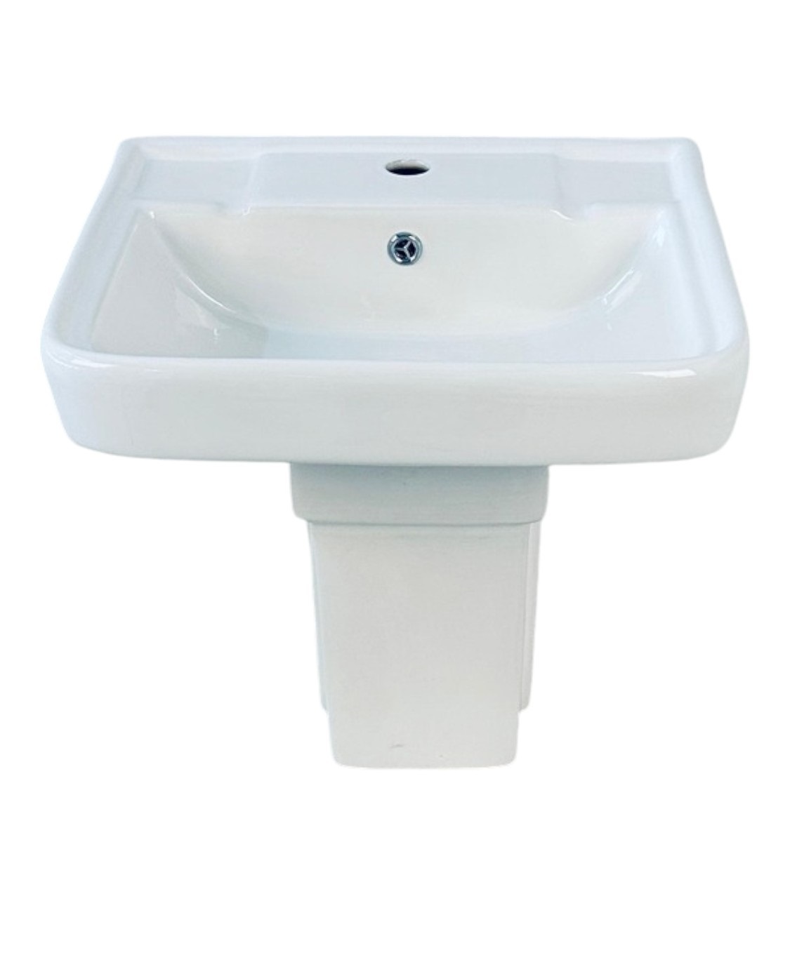 creta wash basin with half pedestal