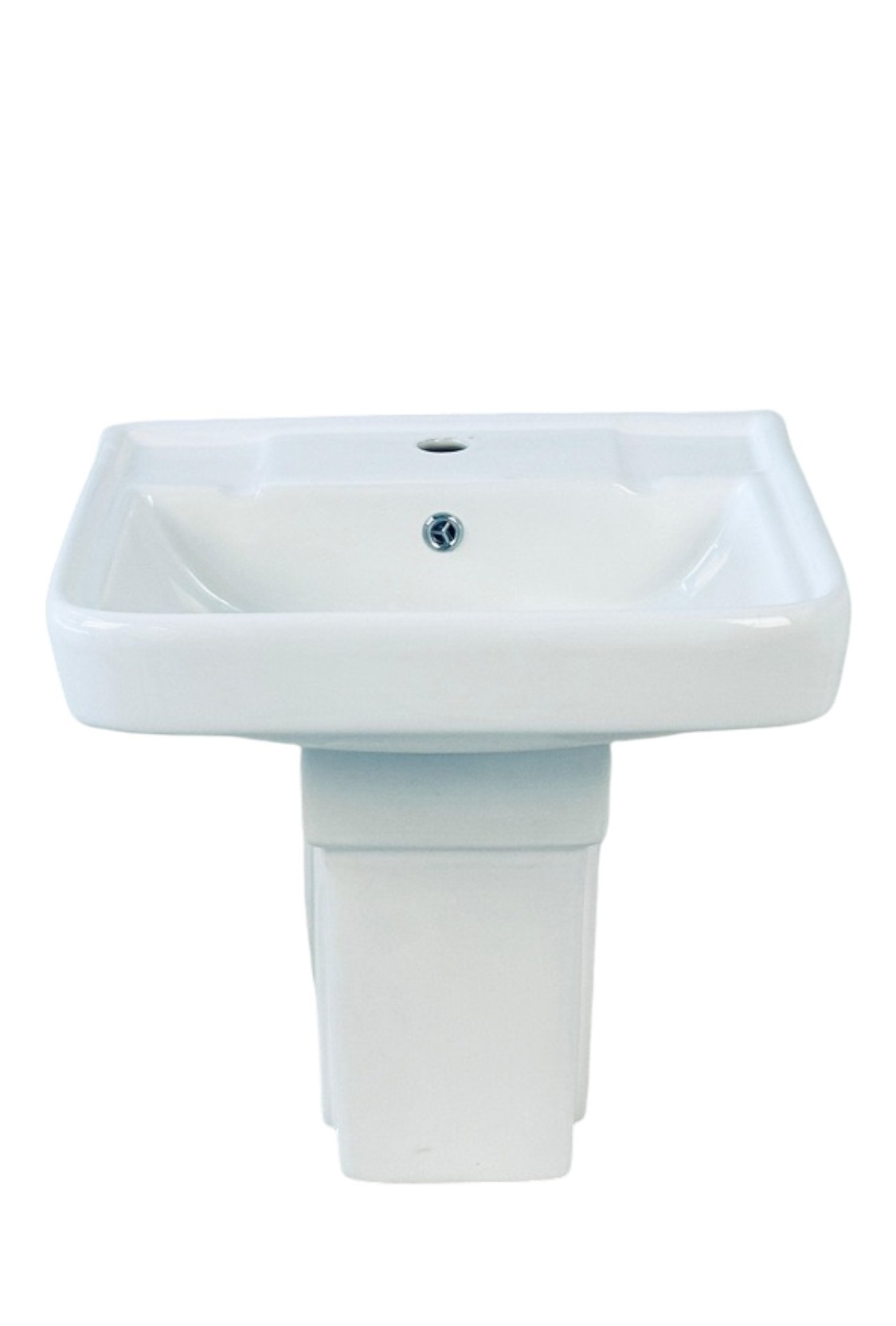 creta wash basin with half pedestal