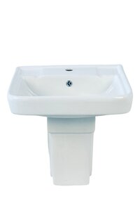 creta wash basin with half pedestal