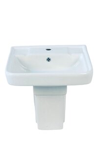 creta wash basin with half pedestal