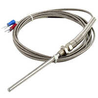 Pt 100 Rtd Sensor - Stainless Steel, Industrial Usage | 1 Year Warranty For Reliable Performance